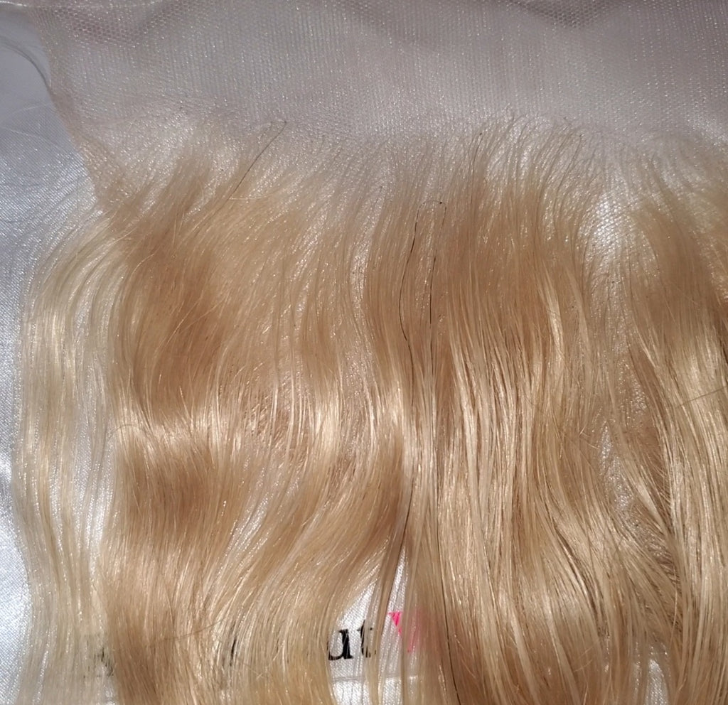 Raw Wavy Bleached Blonde HD Lace Frontal