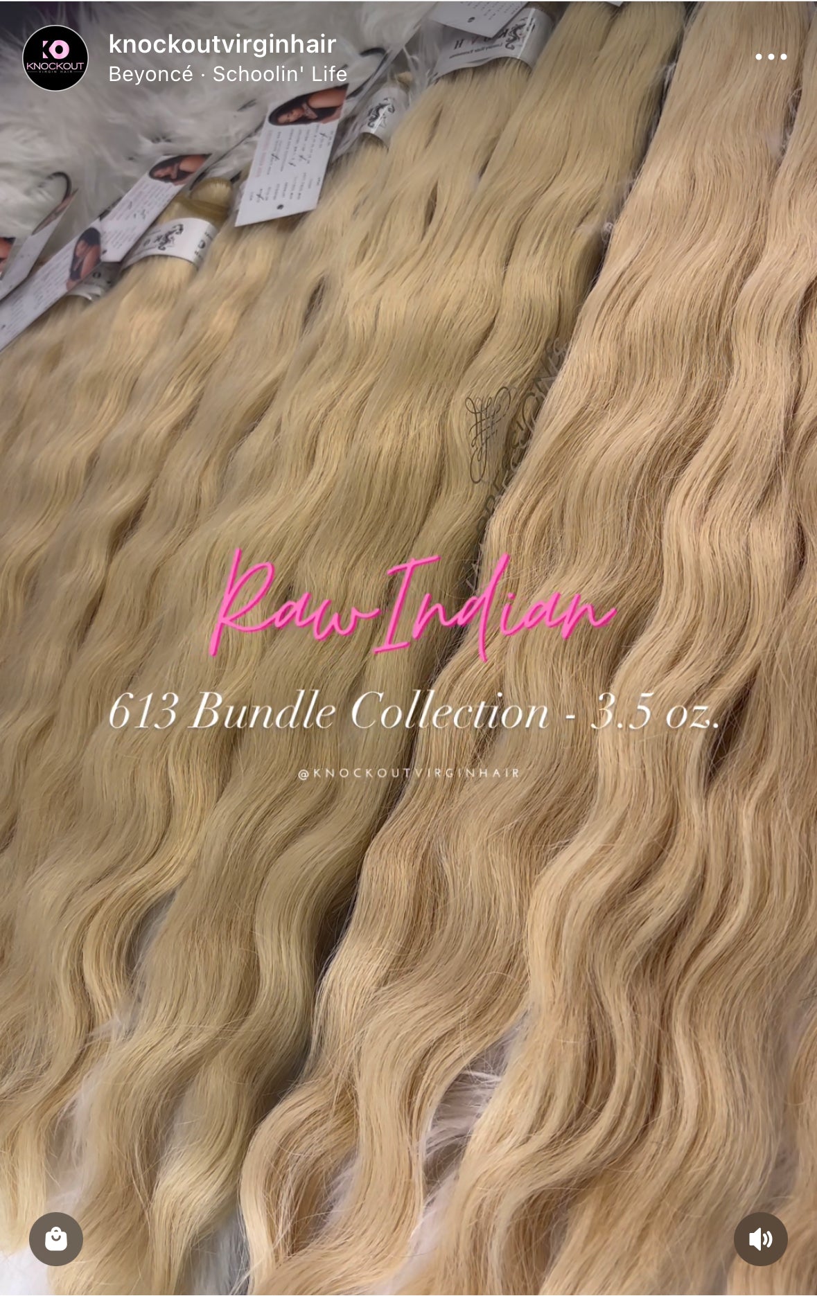 Indian Raw | Bleached Blonde Wavy Hair Extensions